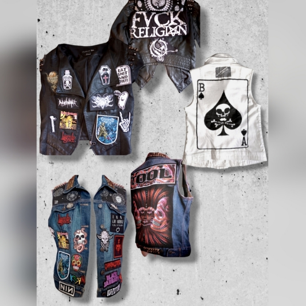 Customizable Handmade Punk Metal Battle Vests ONE OF A KIND